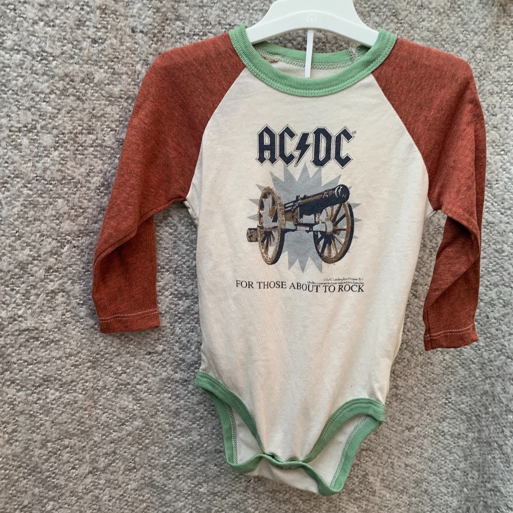 AC/DC By Rowdy Sprout kids Onsie